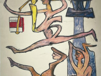 Roberto Matta, Energeros, litografía, 12 de 40, 85 x 68 cm.